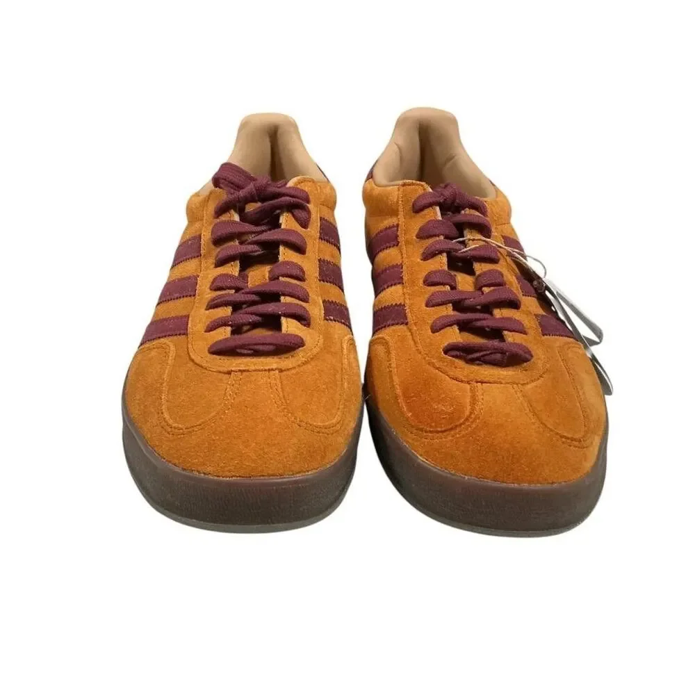 Adidas Gazelle Indoor Sneakers Mens 10 Craft Ochre Shadow Red Suede Gum Sole NEW